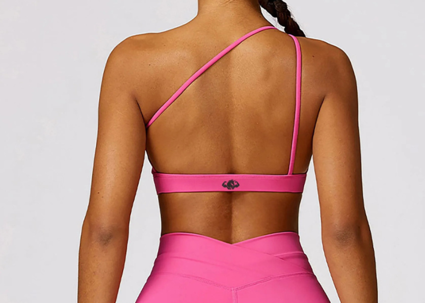 One Shoulder Fitness Bra