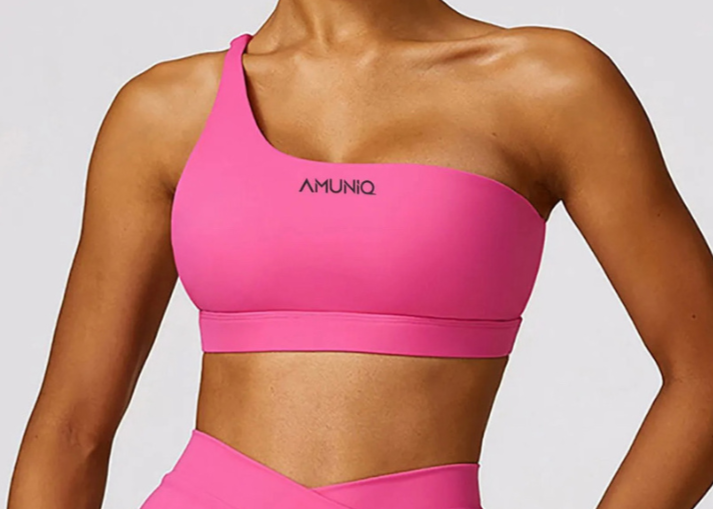 One Shoulder Fitness Bra